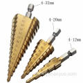 HSS 4241 Spiral Groove Step Drill Bit